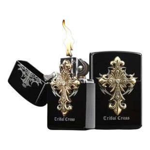 Запальничка бензинова ZORRO 294 Cribal Cross Black 294ZORRO Cribal Cross Black фото
