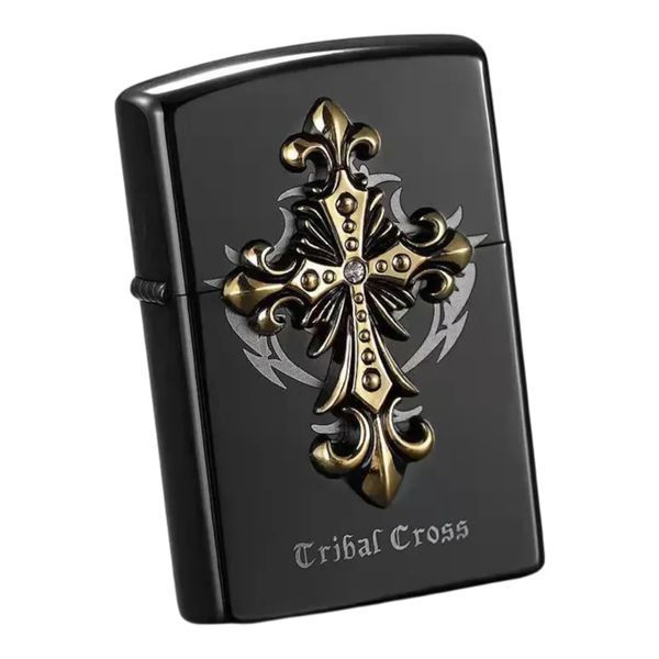 Запальничка бензинова ZORRO 294 Cribal Cross Black 294ZORRO Cribal Cross Black фото