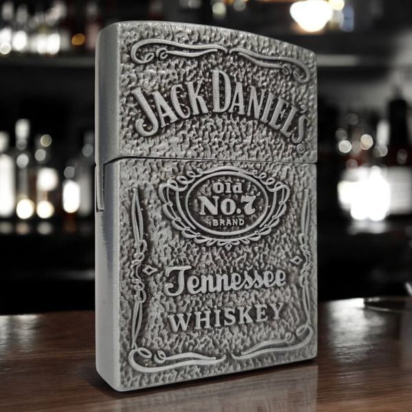 Запальничка газова Jack Daniel's HL-4901 Silver у подарунковій упаковці 10569 фото