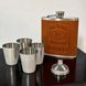 Подарунковий набір фляга Jack Daniel&rsquo;s QK-1-1 Brown 7oz/210 мл з чарками 11855 фото 1