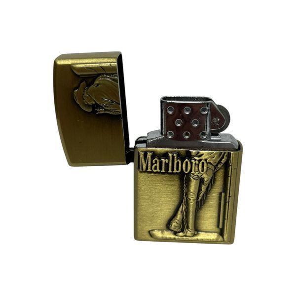 Газовая зажигалка Marlboro HL-486 Gold  в подарочной упаковке 13033-3 фото