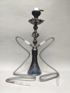 Кальян Hookah Halcyon Plus Black/silver высотой 58 см на 2 персоны HalcyonCL фото