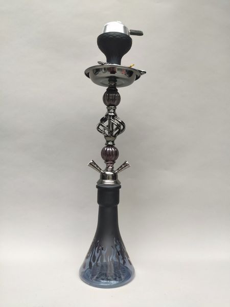 Кальян Hookah Halcyon Plus Black/silver высотой 58 см на 2 персоны HalcyonCL фото