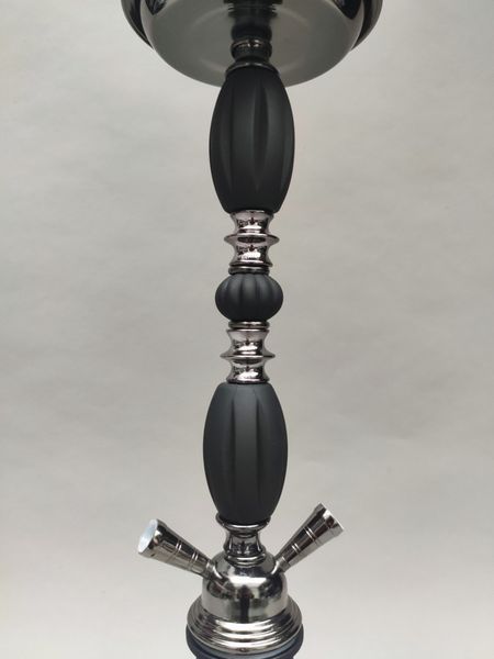 Кальян Hookah Namir Black/silver высотой 55 см на 2 персоны Namir Bll slvr фото