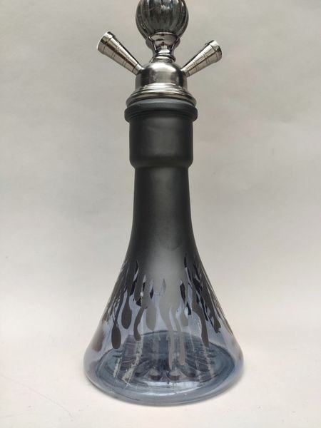 Кальян Hookah Halcyon Plus Black/silver высотой 58 см на 2 персоны HalcyonCL фото
