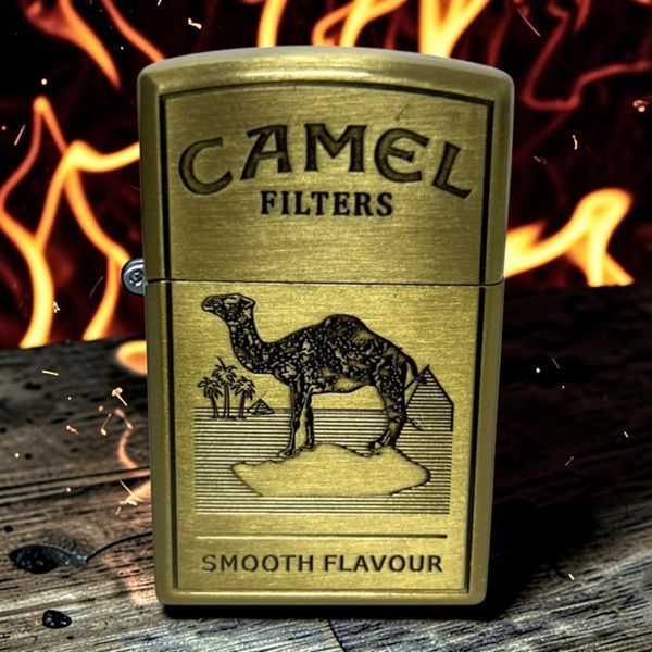 Запальничка газова Camel Filmers HL-486 Gold у подарунковій упаковці 13033-4 фото