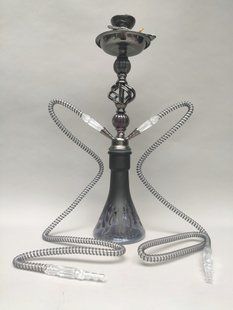 Кальян Hookah Halcyon Black/silver высотой 53 см на 2 персоны Halcyon фото