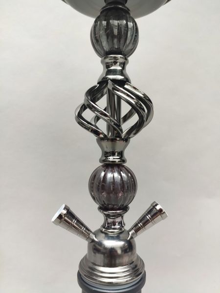 Кальян Hookah Halcyon Black/silver высотой 53 см на 2 персоны Halcyon фото