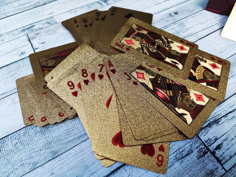 Карти гральні покерні SILVER 100 DOLLAR пластикові (54 карти) у подарунковій скриньці BG_i521 фото