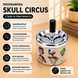 Бездымная пепельница Skull Circus ZH-6 &mdash; карнавал теней диаметром 9 см 10677 Skull Circus фото 3