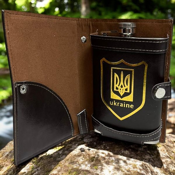 Фляга у форм і портмоне PJ-1  Герб України алкогольних заповідей 9Oz/266ml 06635 фото