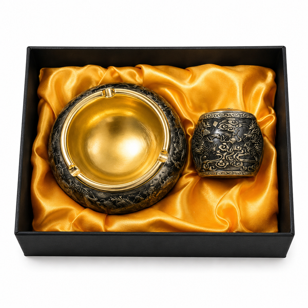 Набор подарочный Ashtray Dragon D495 2в1 зажигалка и пепельница 11395 фото