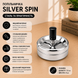 Пепельница бездымная HL-1686 Silver Spin диаметр  7,5 см &mdash; Серебряный Вихрь  07469 фото 3