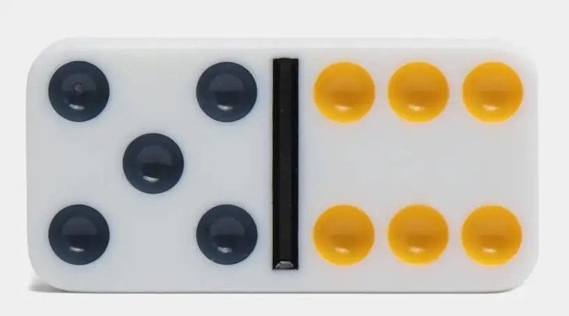 Настольная игра Dominoes Домино в металлической коробке (белые кости) BG_5010-2 фото