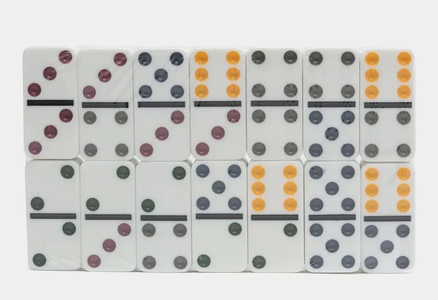 Настольная игра Dominoes Домино в металлической коробке (белые кости) BG_5010-2 фото
