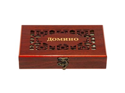 Настільна гра Доміно в подарунковій дерев'яній скриньці (подарункова версія) BG_I5_114 фото