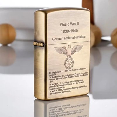 Запальничка бензинова ZORRO World War German National Emblem LI_P_309Bronze фото