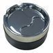 Попільничка металева бездимна HL-6766 Black діаметром 9 см  10673Black фото 1
