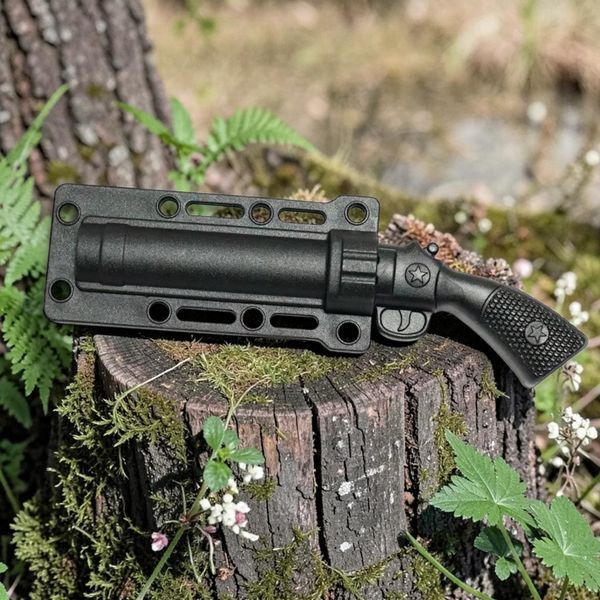 Нашийний ніж Defender 418A у стилі мисливської рушниці з ланцюжком та чохлом 07465 фото