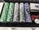 Игровой набор Покер на 500 фишек с номиналом в алюминиевом кейсе Poker Game Set BG_500N фото 5