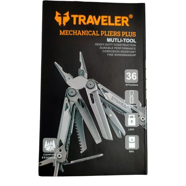 Мультитул Traveler Mechanical Pliers Plus 36 в 1 MQ084DG Black 12944 фото