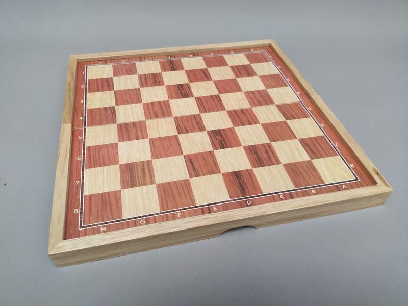 Ігровий набір 3 в 1 нарди шахи та шашки (29х29 см) настільна гра BG_X309 фото