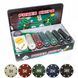 Ігровий набір Покер на 300 фішок з номіналом у металевій коробці Poker Set BG_300T фото 6
