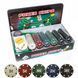 Ігровий набір Покер на 300 фішок з номіналом у металевій коробці Poker Set BG_300T фото 6