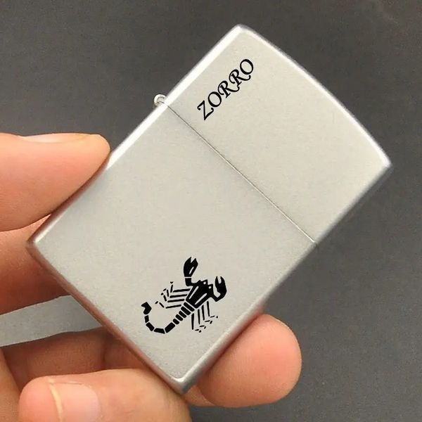 Запальничка бензинова ZORRO Scorpion Silver LI_P_353Silver фото