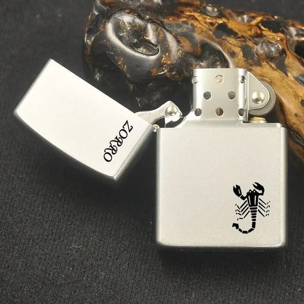 Запальничка бензинова ZORRO Scorpion Silver LI_P_353Silver фото