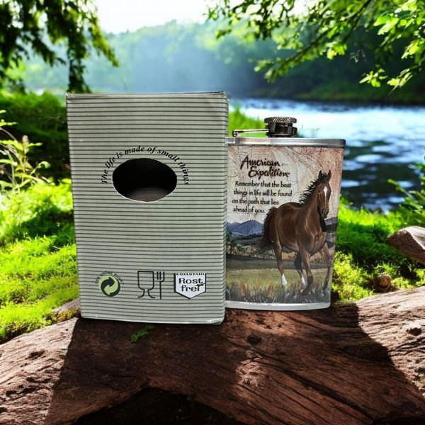 Фляга Hip Flask D402 Hunt  8oz/236 мл з нержавіючої сталі 10283 фото