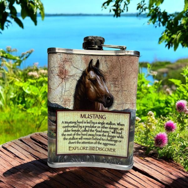 Фляга Hip Flask D402 Hunt  8oz/236 мл з нержавіючої сталі 10283 фото