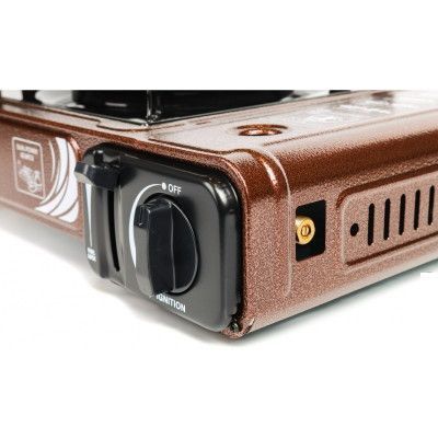 Плита газовая портативная MAXsun MS-2500LPG brown hammer с адаптером в кейсе 06355 фото