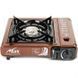Плита газовая портативная MAXsun MS-2500LPG brown hammer с адаптером в кейсе 06355 фото 2