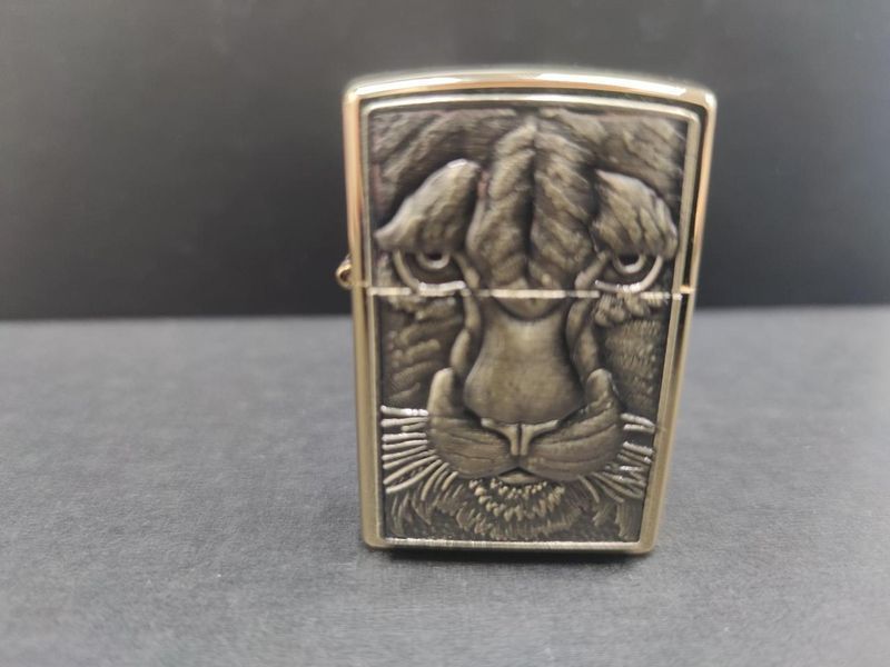 Запальничка бензинова ZORRO Lion Bronz LI_P_346Bronz фото