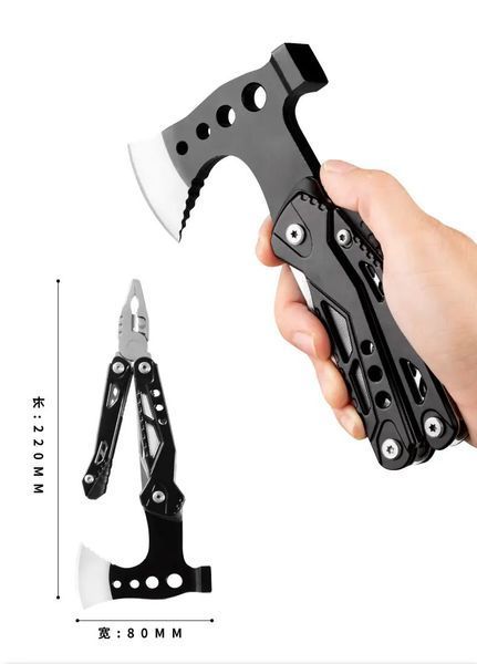 Мультитул Топор Traveler Axe  MQ-048 7 в 1 мультифункциональный инструмент в чехле 06159 фото
