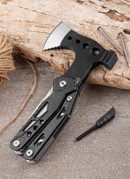 Мультитул Топор Traveler Axe  MQ-048 7 в 1 мультифункциональный инструмент в чехле 06159 фото