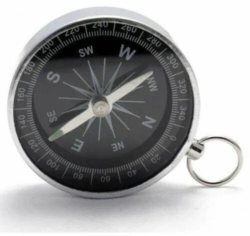 Компас магнітний туристичний Compass Silver у корпусі з неіржавкої сталі С_G44-2 фото