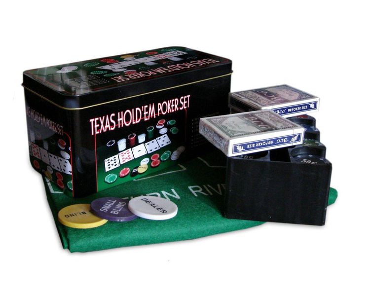 Ігровий набір Покер на 200 фішок з номіналом у металевій коробці Poker Set BG_200T фото