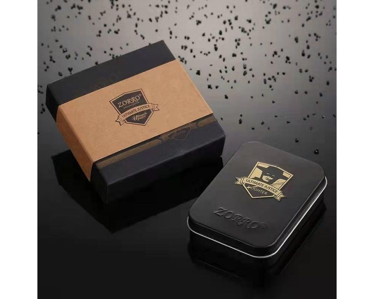 Зажигалка бензиновая ZORRO Black LI_P_297Black фото