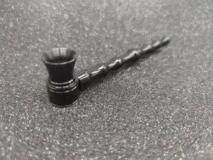 Трубка куряча Iron Bamboo Black металева L_HL-192Black фото