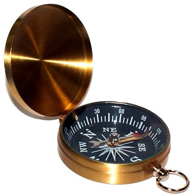 Компас магнітний туристичний із кришкою Compass Copper з фіксацією стрілки С_G453 фото