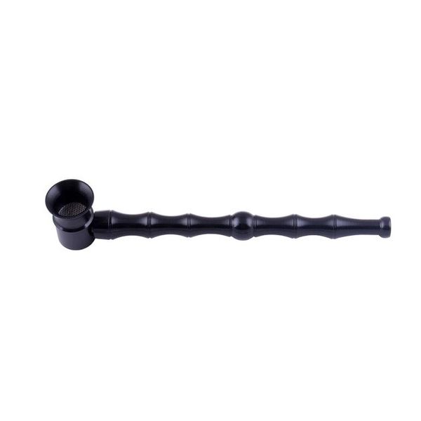Трубка куряча Iron Bamboo Black металева L_HL-192Black фото
