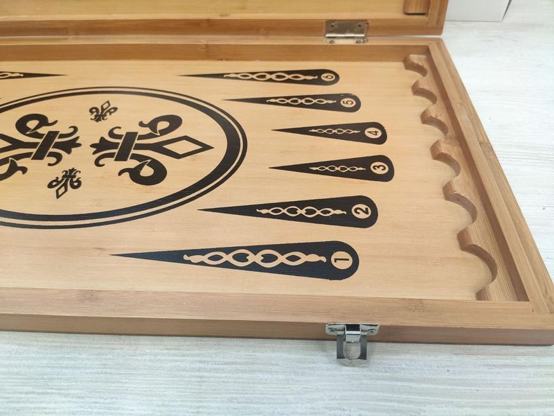 Игровой набор 3 в 1 нарды шахматы, шашки (размер поля 59х59 см) BG_В6030С фото