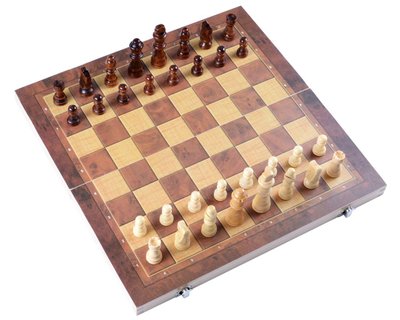Ігровий набір 3 в 1 нарди шахи, шашки (розмір поля 39х39 см) BG_X409 фото