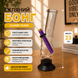 Міні-кальян бонг Hukka скляний 23 см Classic Clear 09654 фото 3