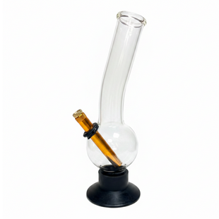 Міні-кальян бонг Hukka скляний 31 см Classic Clear 09652 фото