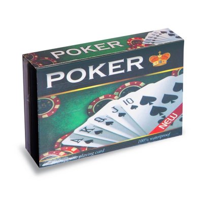 Карти гральні покерні Poker green (54 карти) BG_i569_blk фото