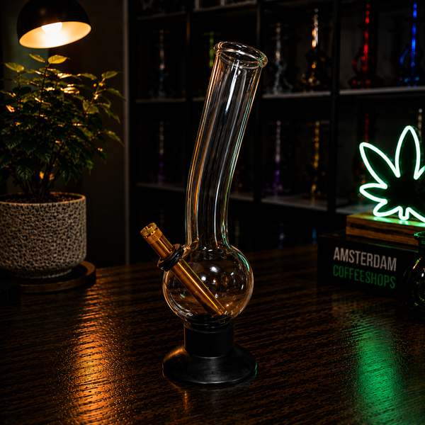 Стеклянный мини-кальян-бонг Hukka 31 см Classic Clear 09652 фото