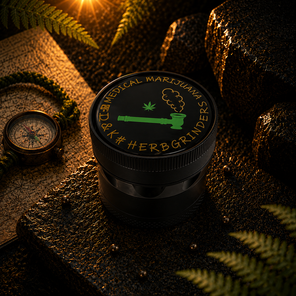 Металевий гріндер для подрібнення тютюну D&K Medical Herb DK-5831-D4 4 секції &Oslash;50мм 11895-2 фото